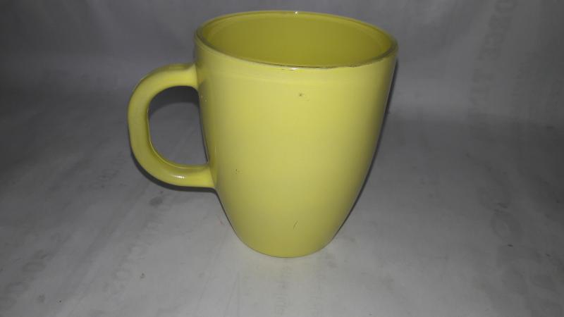 JARRO MUG VIDRIO AMANECER AMARILLO 370ML