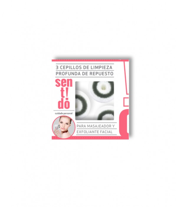 REPUESTO CEPILLOS(P/MASAJEADORA 23624) X 3 DE LIMPIEZAS