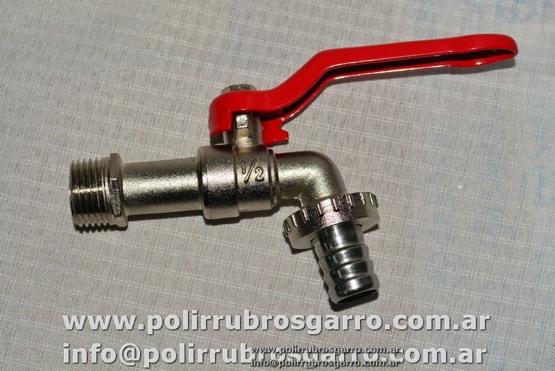 CANILLA METAL 10CM C/PICO DE 1/2