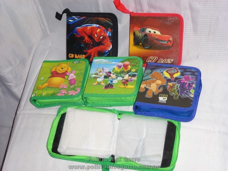 PORTA OBJETOS PERSONAJES 40 FUNDAS