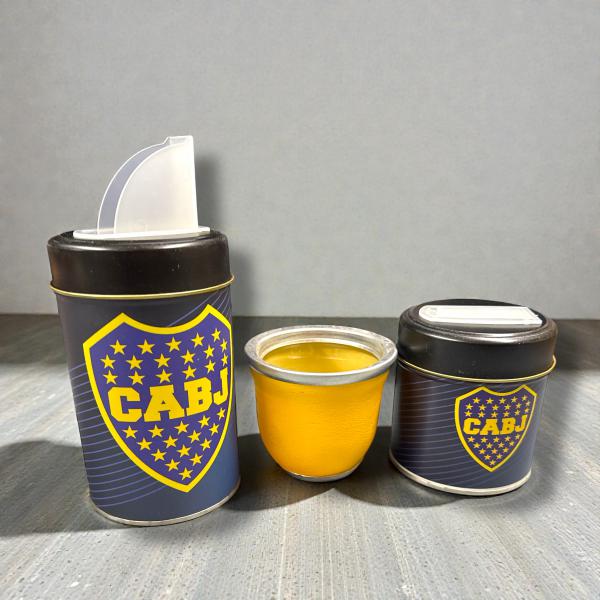 MATE * SET 2 LATAS + MATE BOCA