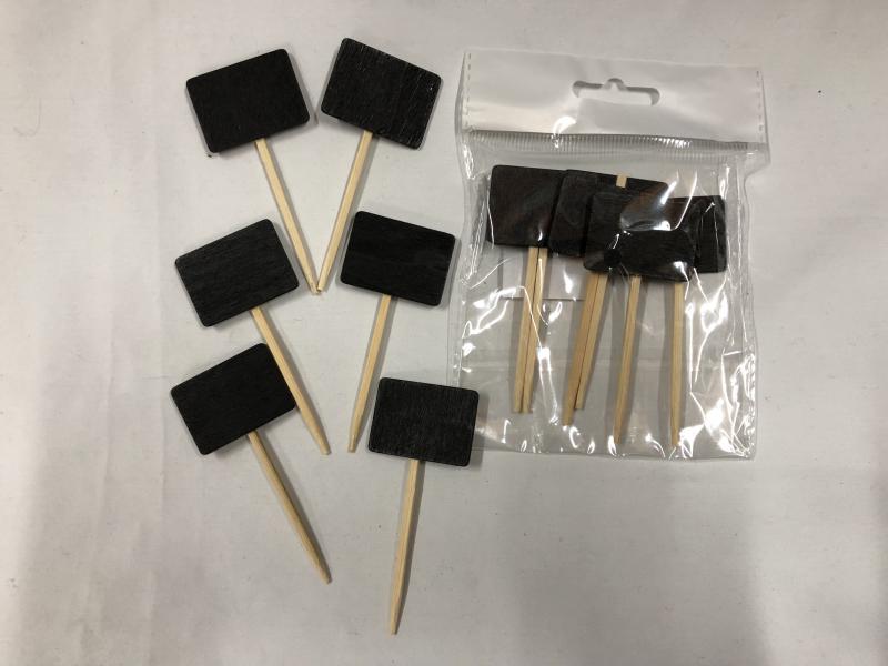 PORTAMENSAJE PIZARRA X 6 UNID 85 MM