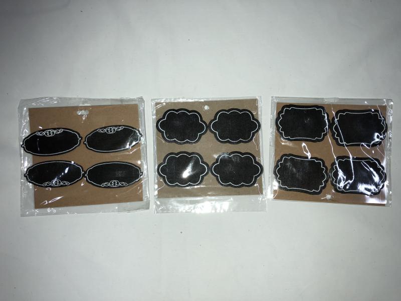 PORTAMENSAJE PIZARRA X 4 UNID 6X4 CM C/U