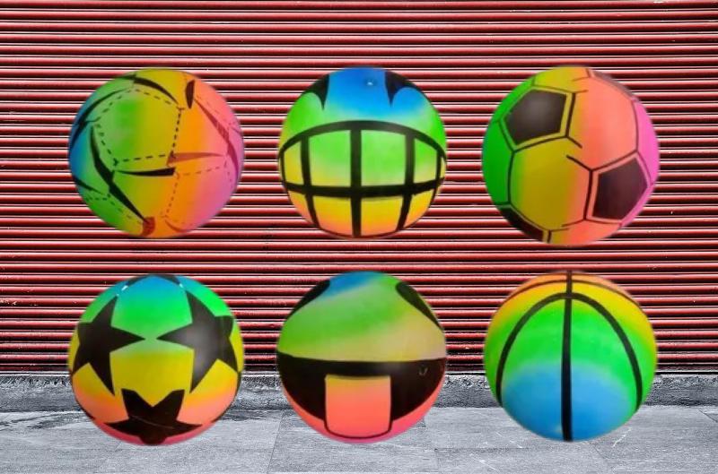 PELOTA GOMA FLUO PLAYERA 23CM