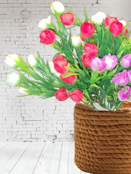 RAMO ROSA ROCOCO X 5 VARA 27CM