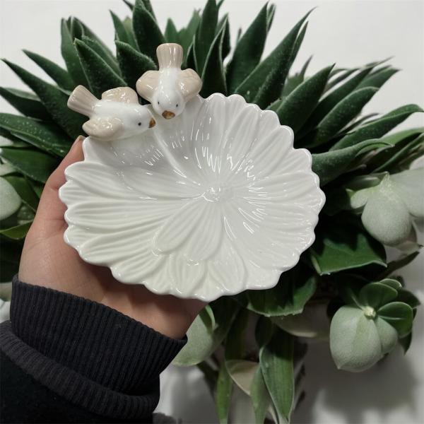 CUENCO CERAMICA FLOR PAJARITO 14CM