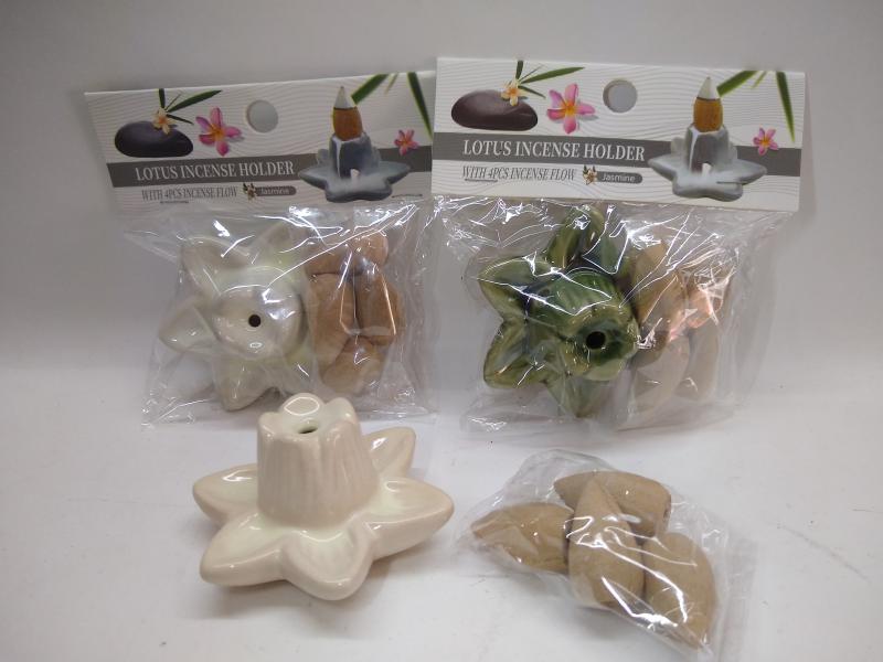 PORTASAHUMERIO CERAMICA CONICO+4 CONICO 10X5CM