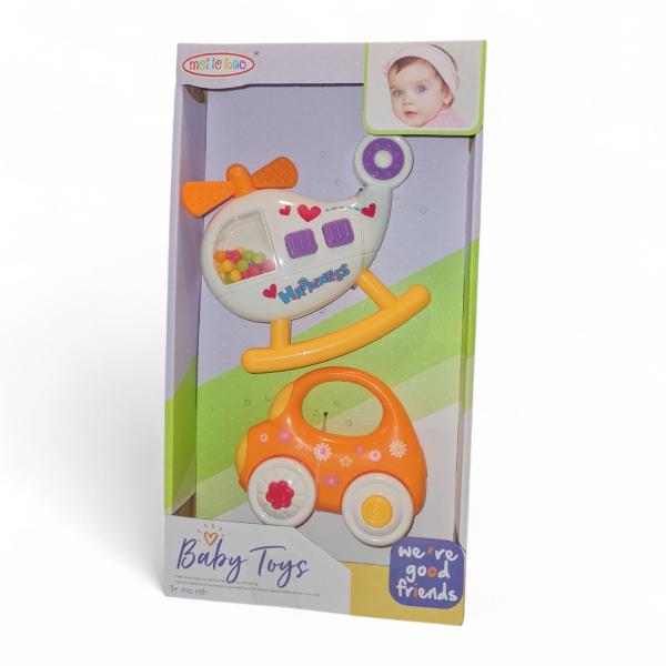 SONAJERO HELICOPTERO+AUTO 24X13CM