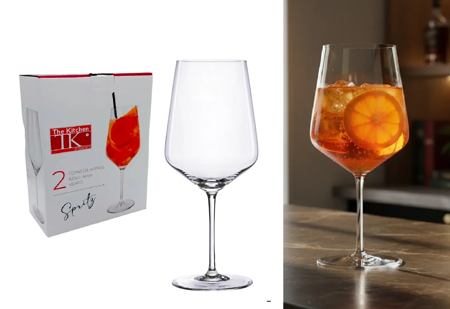 COPA TRAGO SPRITZ 620ML X 2 UNID