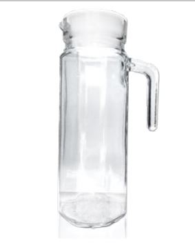 JARRA DE VIDRIO C/TAPA PLASTICA X 1 LT