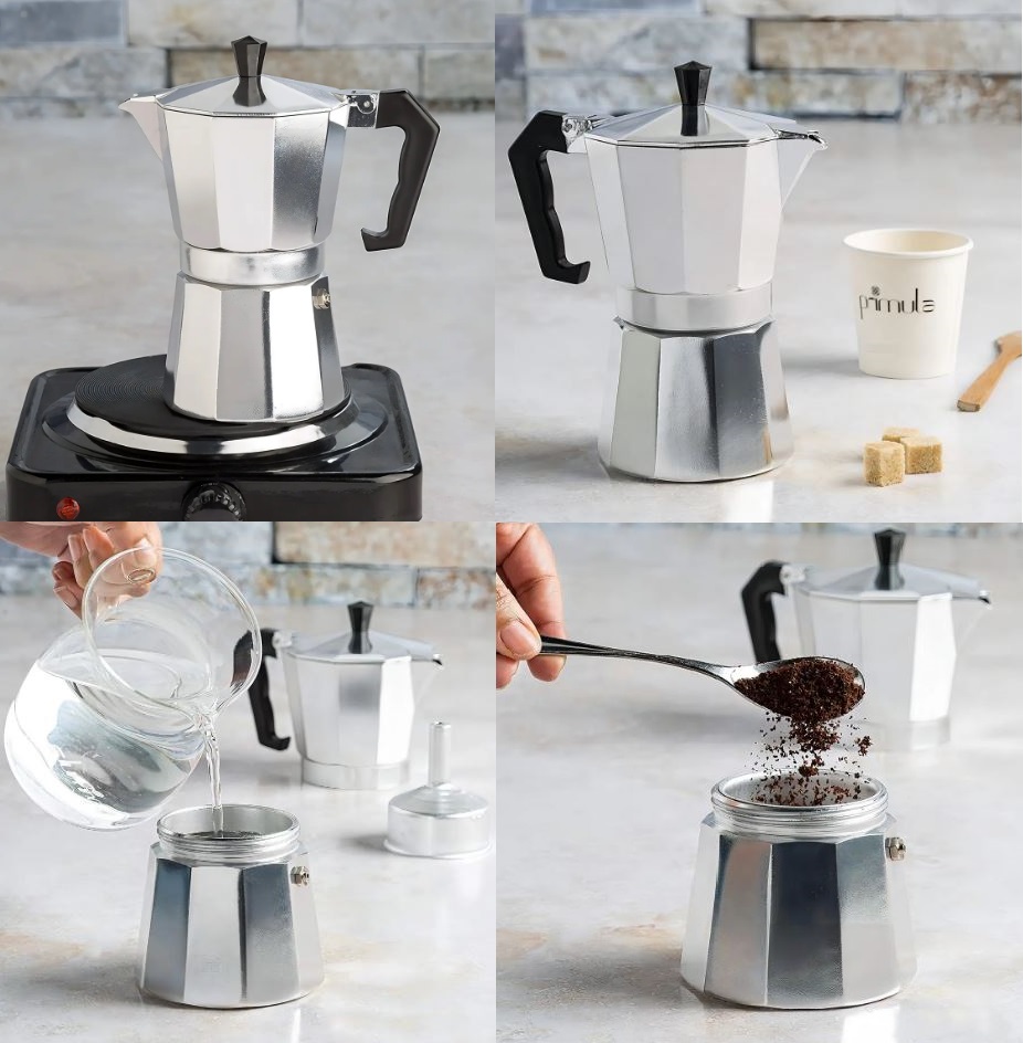 ALUMINIO* CAFETERA AMERICANA P/6 TAZAS 22CM