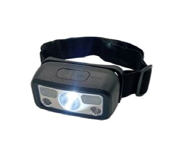 LINTERNA MINERA C/TRIPLE ILUMINACION + SENSOR MOV