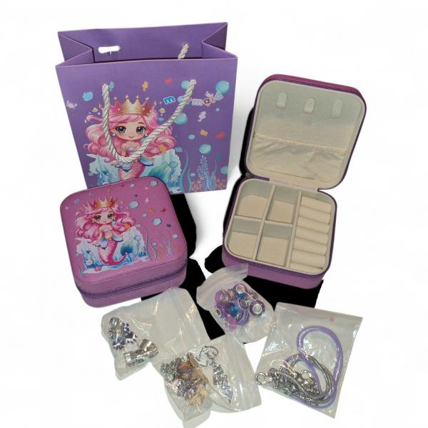 CAJIOTA ESTUCHE CON PULSERAS 9X9CM