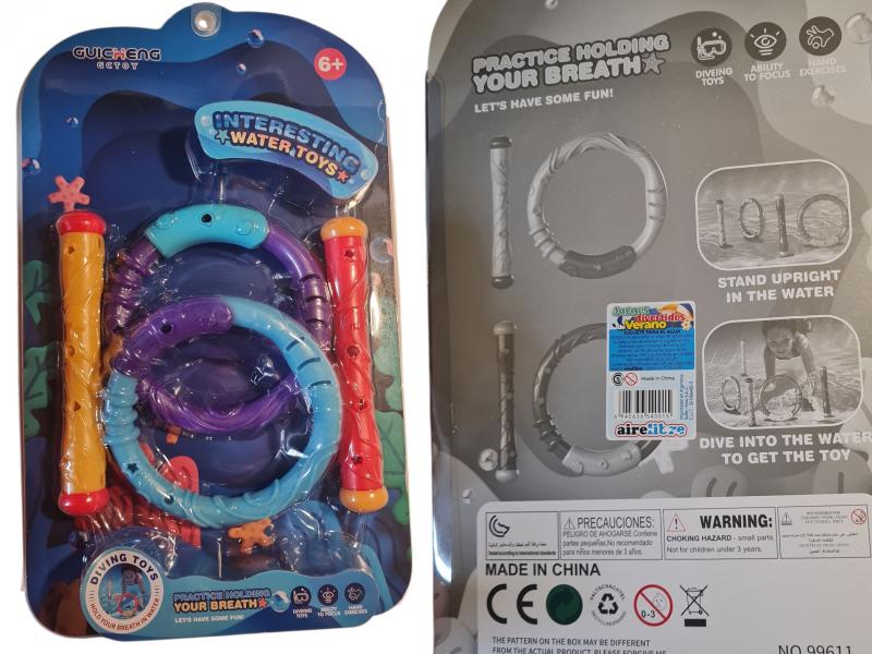 JUEGO DE BUCEO BUSCAR EN EL AGUA 37X22CM