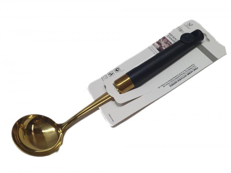 CUCHARON ACERO LINEA GOLD 27CM