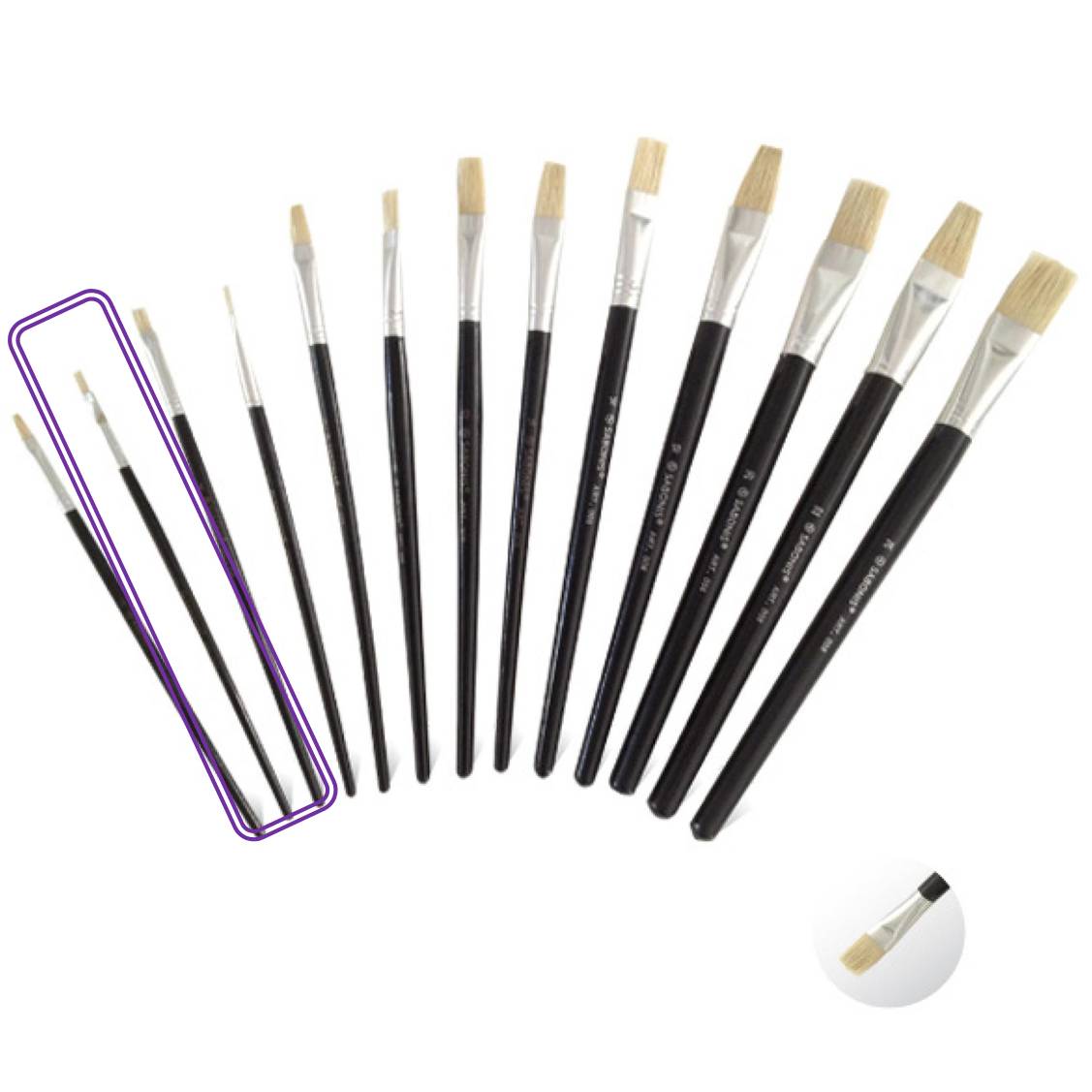 PINCEL ESCOLAR CHATO Nº 2 X UNID