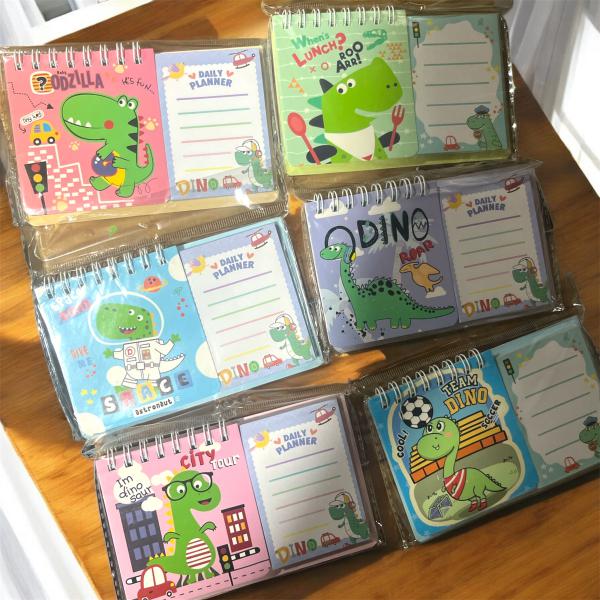 LIBRETA  C/NOTAS AUTOADHESIVA 13*9CM DINOSAURIO