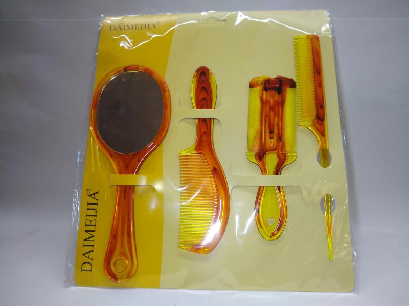 PEINE X 3 + ESPEJO DE MANO CAREY