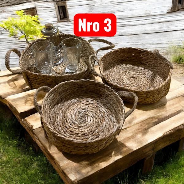 BANDEJA REDONDO RATAN ASAS N3 30X8CM