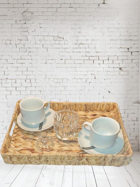 BANDEJA RECTANGULAR RATAN N°3 C/ASA 40*27CM