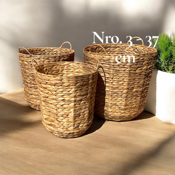 CESTA PORTAMACETA RATAN ASAS 37X37CM N°3