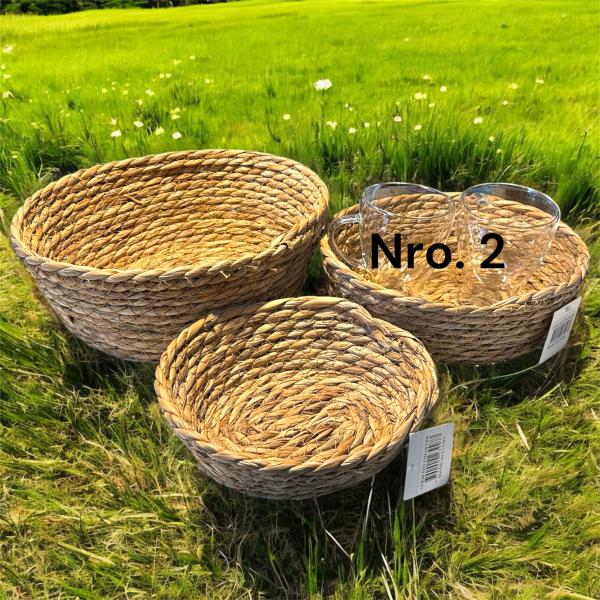 CESTO OVAL RATAN 22X8CM N°2