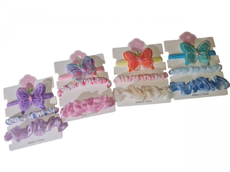 COLITAS MARIPOSA TELA X 3 UNID