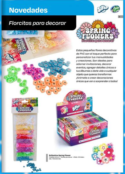 BRILLANTINA FLORCITAS P/DECORAR X 9 BOLS