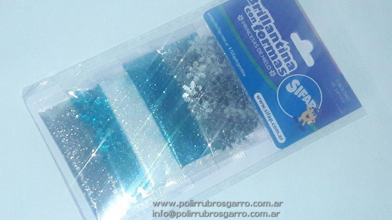 BRILLANTINA PRINCESAS DE HIELO X 5 SOBRES