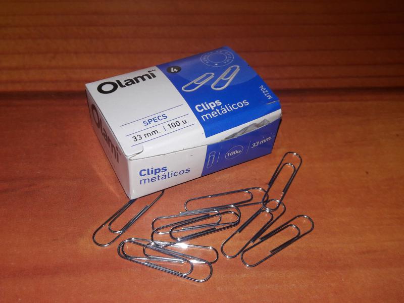 CLIP METALICO Nº4 33MM X 100UNID