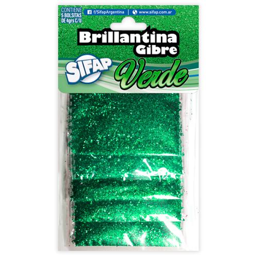 BRILLANTINA GIBRE VERDE X 5 SOBRES