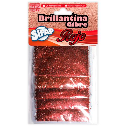 BRILLANTINA GIBRE ROJO X 5 SOBRES