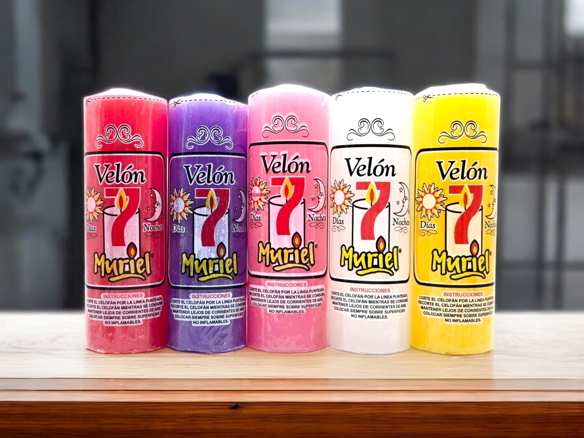 VELA 7 DIAS Y 7 NOCHES MURIEL BLANCA 18X6CM