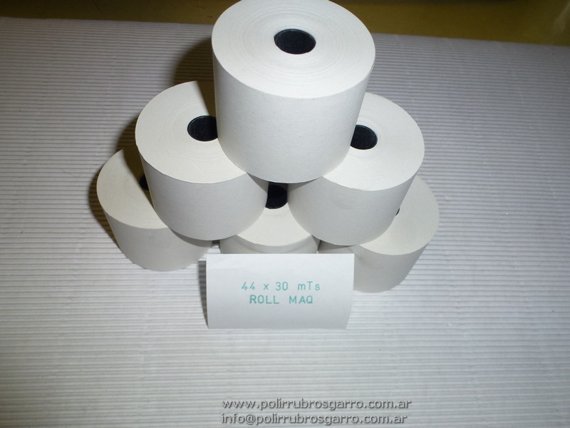 ROLLO P/MAQ REGISTRADORA NORPAC 44 MM X 30 MT