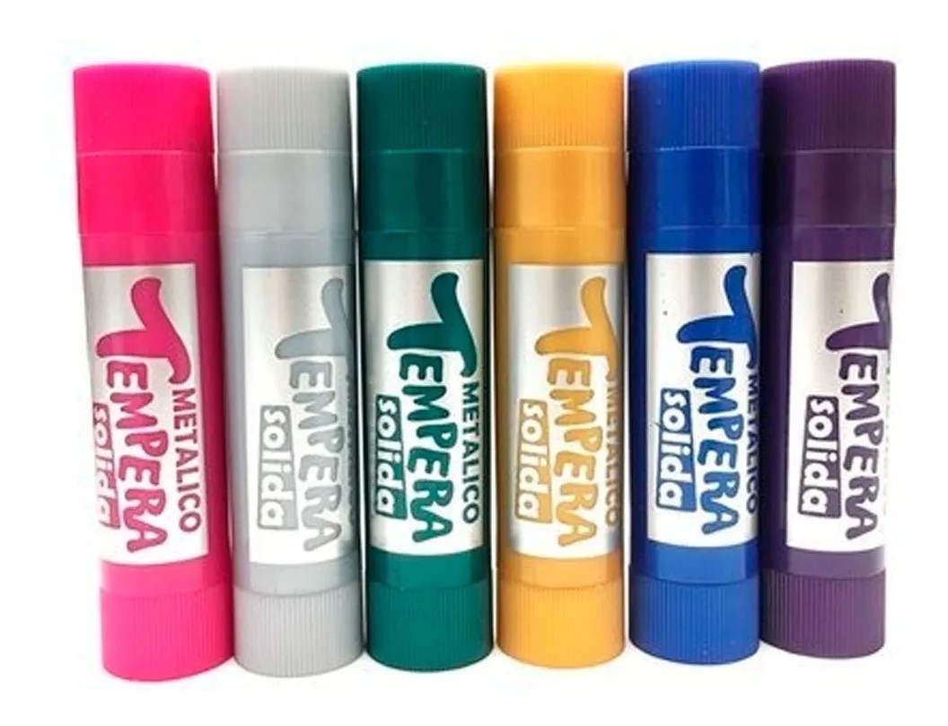 TEMPERA SOLIDA METALICA X 6 UNID