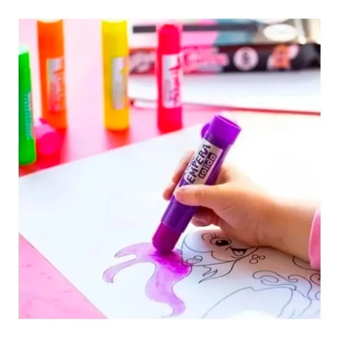 TEMPERA SOLIDA METALICA X 6 UNID