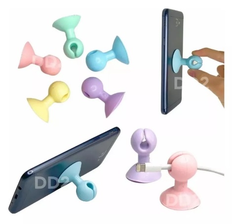SOPAPA SOPORTE PARA CELULAR SILICONA