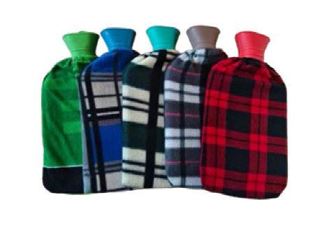 BOLSA AGUA CALIENTE FORRADA TELA ESTAMPADA 1.5LTRS