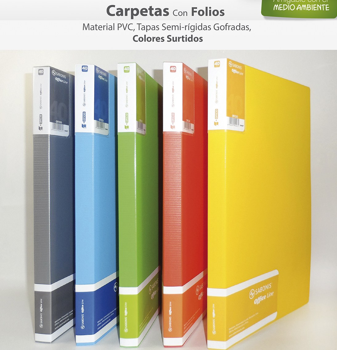 CARPETA OFICIO SABONIS C/40 FOLIOS