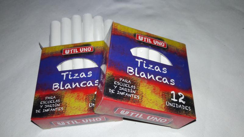 TIZA BLANCA X 12 UNID UTIL UNO