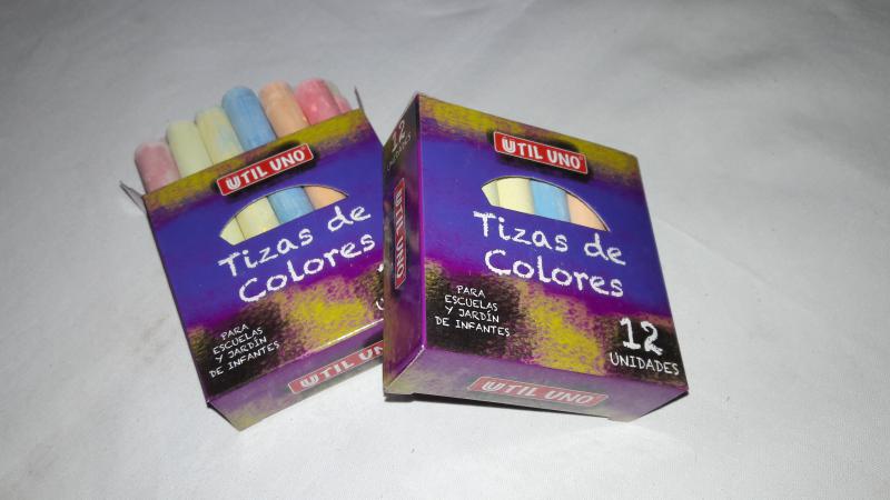 TIZA COLOR X 12 UNID UTIL UNO