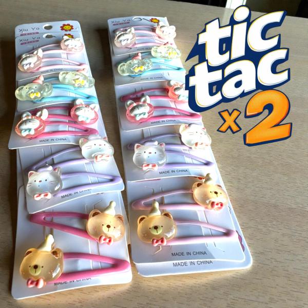 TIC TAC X2 APLIQUE ANIMALITOS CON BRILLO ENCAPSULADO