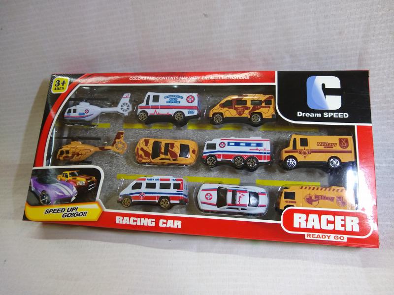 SET RESCATE MILITAR X 10 VEHICULOS 35X17CM