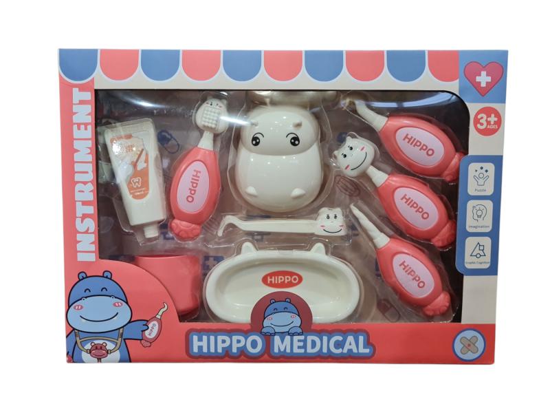 SET DOCTOR DENTISTA HIPO ROSA 9 ACC 31X22CM