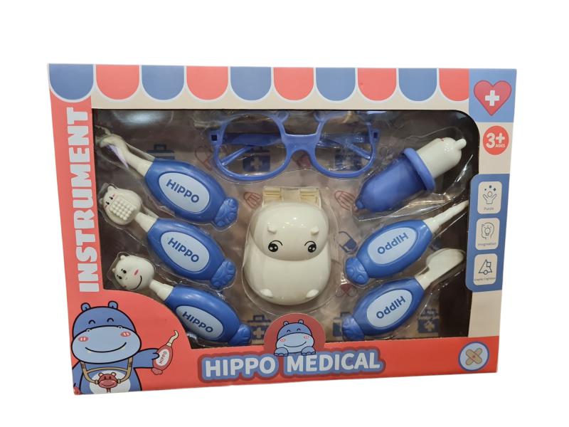 SET DOCTOR DENTISTA HIPO CELESTE 8 ACC 31X22CM