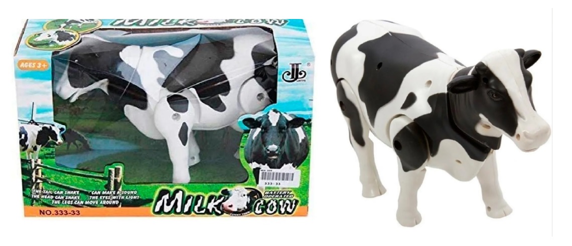 VACA A PILAS 26X17CM