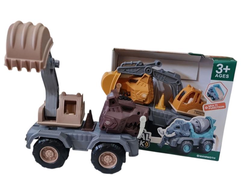 CAMION DINO RETROEXCAVADORA 26X21CM