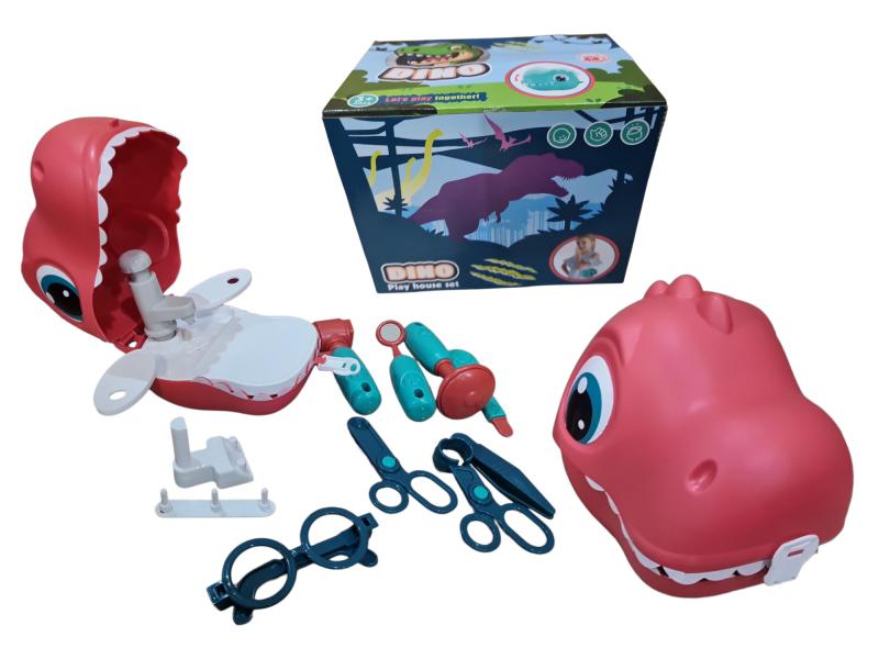 SET DOCTOR DENTISTA DINO 16 ACC 18X14CM