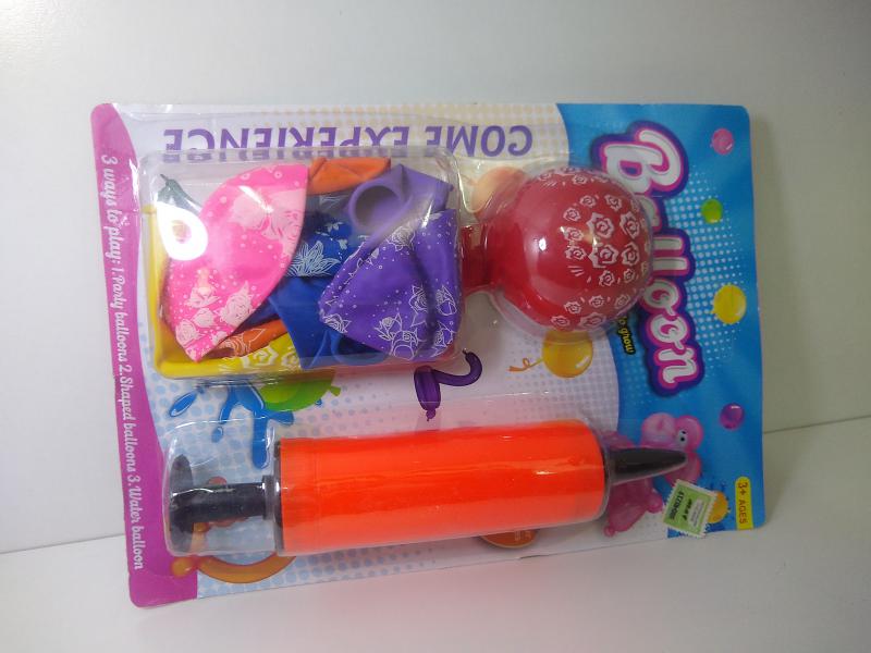 GLOBO FLORES CON INFLADOR