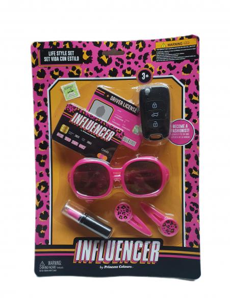 SET BELLEZA*INFLUENCER LLAVES+6 ACC 30X21CM